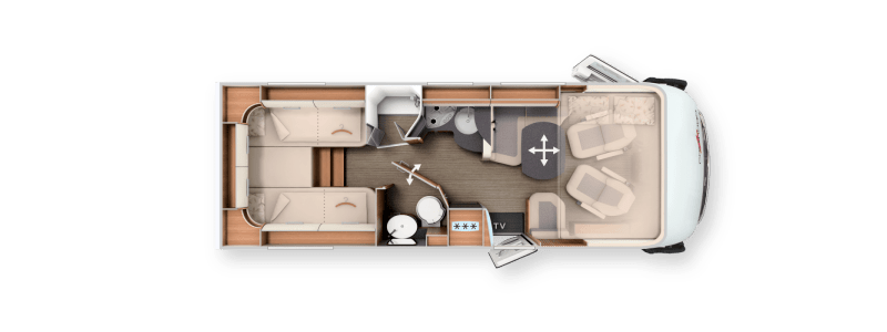 C1-tourer - 145 RB-LE superior lightweight 3.5 t / Fiat Ducato